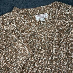 Wallace & Barnes Crew Neck Sweater Marbled Italian Cotton Mens XL Knit Fisherman